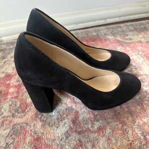 COLE HAAN Renner Grand Pump II Black Suede Size 7